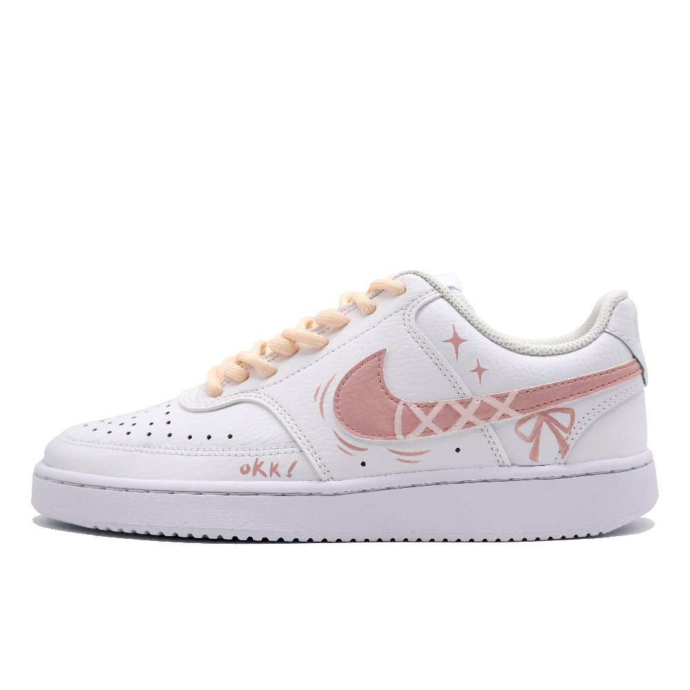 Nike Court Vision 1 Skateboard Shoes Women's Low-Top Pink