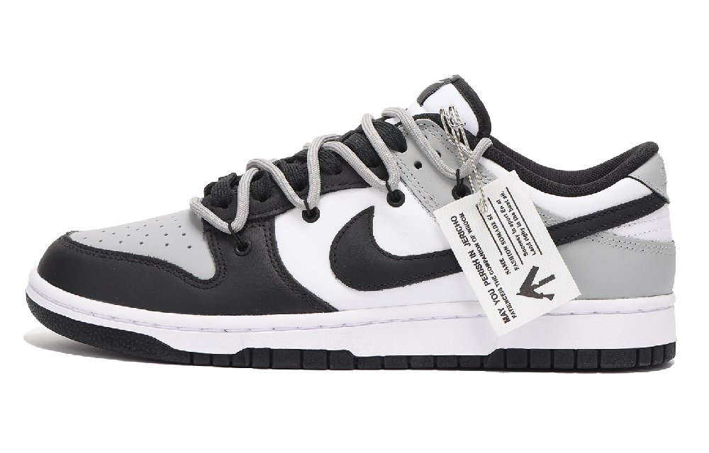 Nike Dunk Coverage Slip-Resistant Impact Resistance Wear-Resistant Low-Top Skateboard Shoes Men's Black Gray