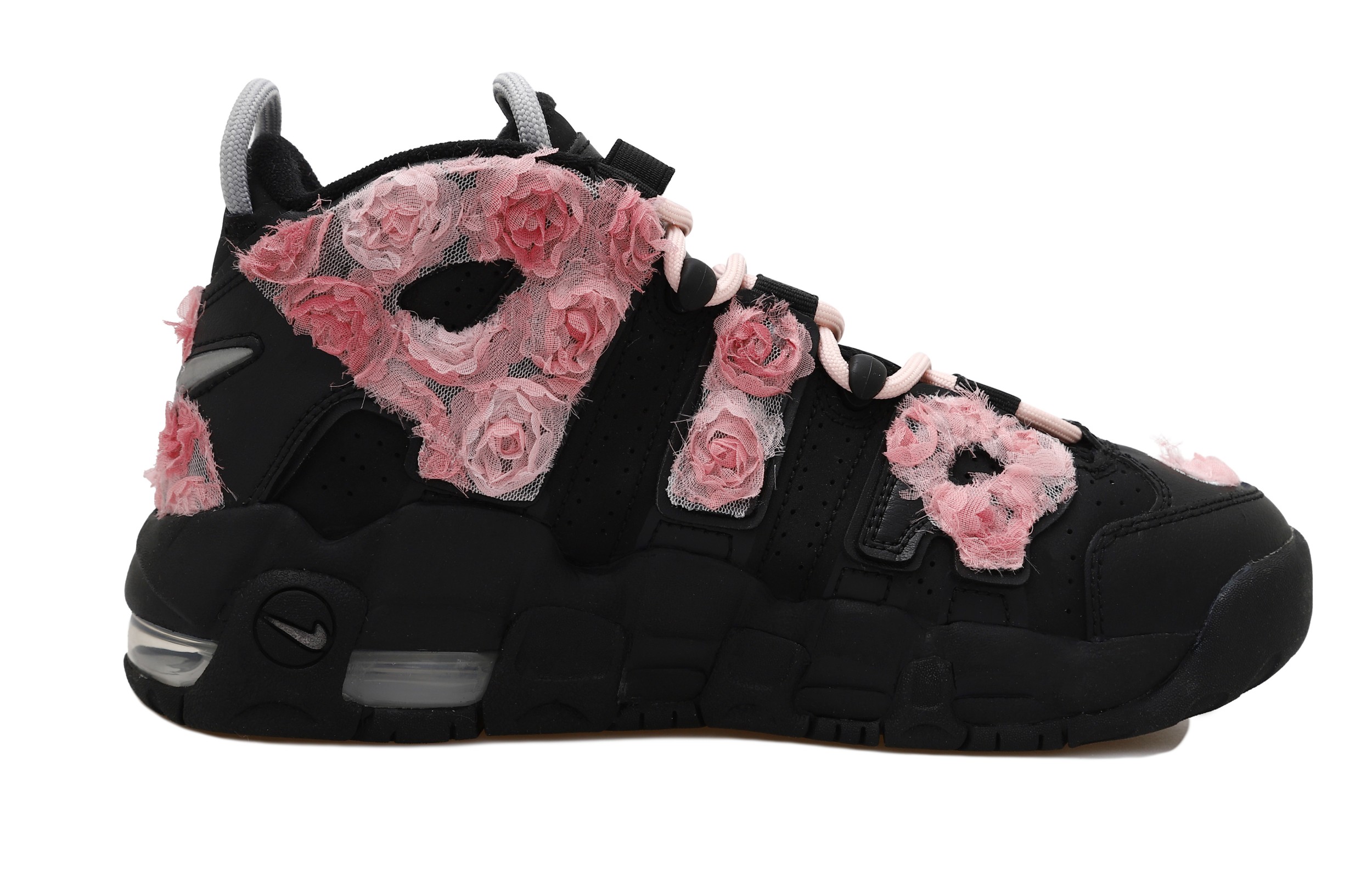 Nike Air More Uptempo High Top Vintage Basketball Shoes Women's Black Pink купить в интернет-магазине Yoocart с быстрой доставкой по России.