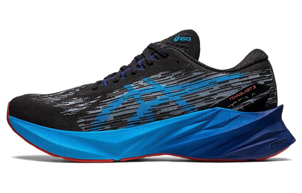 Asics Novablast 3 2E Wide 'Black Island Blue'