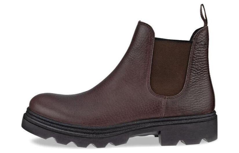 Ecco Short Chelsea Boots Men's Brown