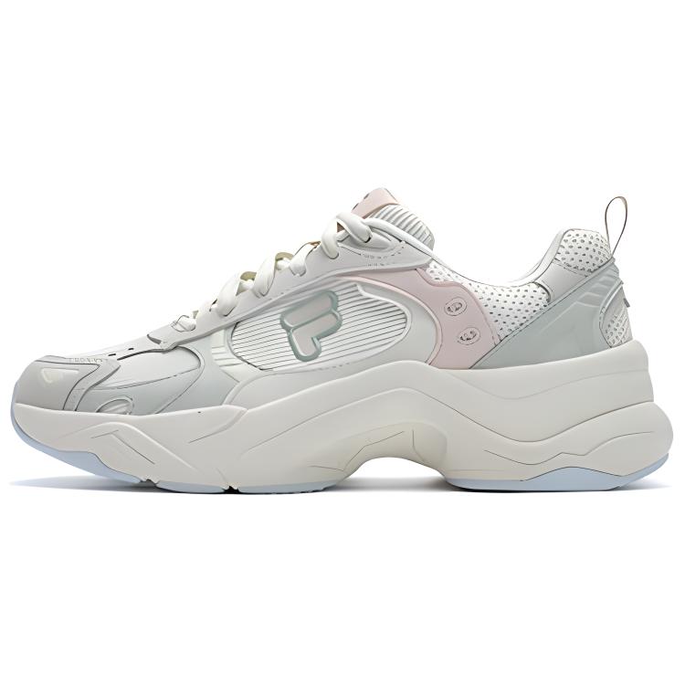 FILA FUSION UNIQUE Slip-Resistant Low-Top Casual Shoes Women's White Green