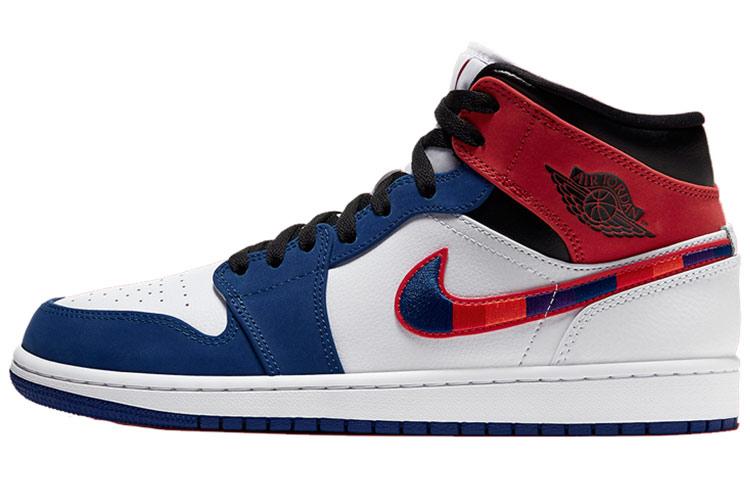 Jordan 1 Mid 'Multi-Color Swoosh'