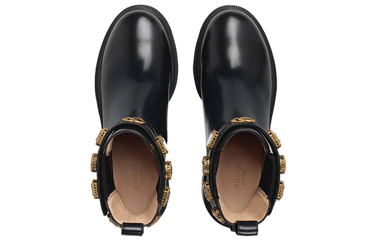 GUCCI Women's Leather Ankle Boot 'Belt Black' Women's купить в интернет-магазине Yoocart с быстрой доставкой по России.