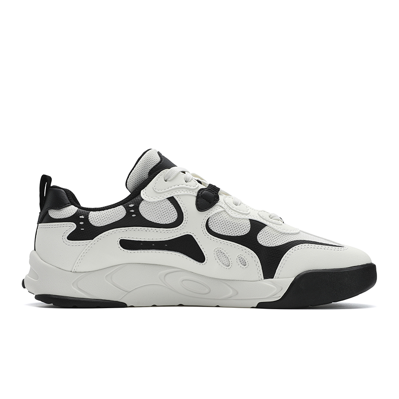 FILA STAR RHYTHM Star Rhythm Shoes Abrasion Resistant Breathable Low top Skateboard Shoes Men's White Black