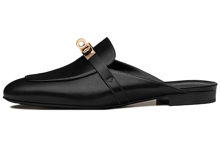 HERMES Oz Abrasion Resistant Closed Toe Slippers Women's Black