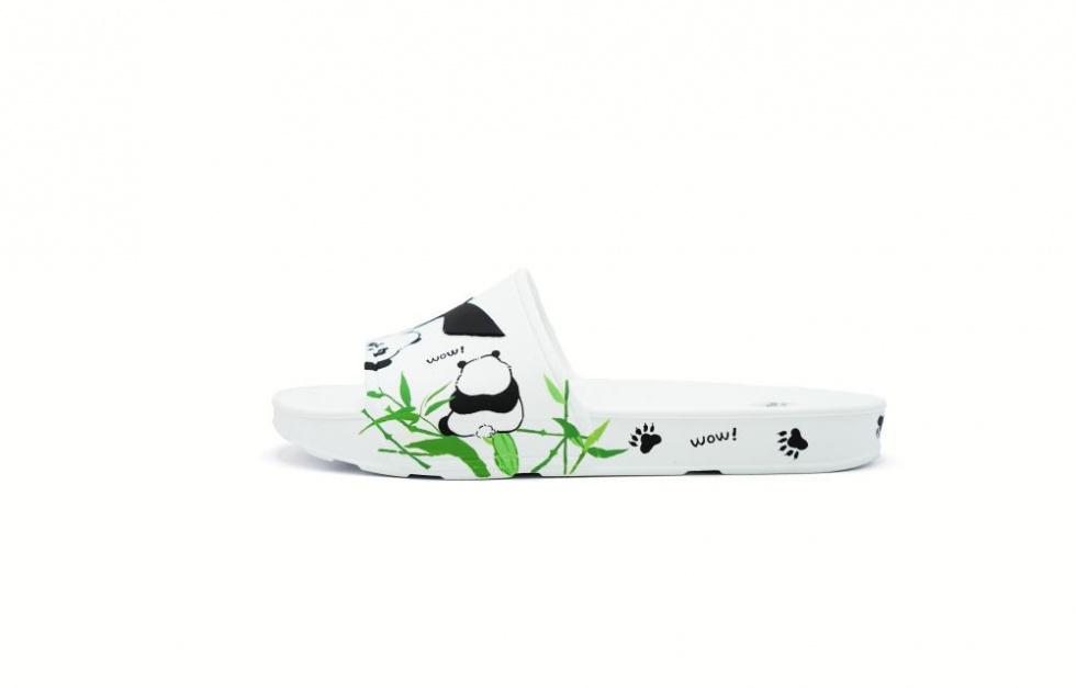 LiNing Slip-Resistant Odor-Resistant Slide Slippers Unisex White