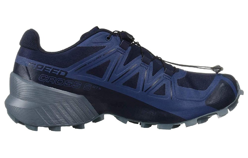 SALOMON CROSS Slip Resistant Moisture Wicking Low Top Outdoor Shoes Unisex Dark Blue