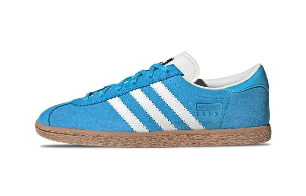 Adidas Originals Stadt Vintage Blue Abrasion Resistant Low top Skateboard Shoes Unisex Blue White