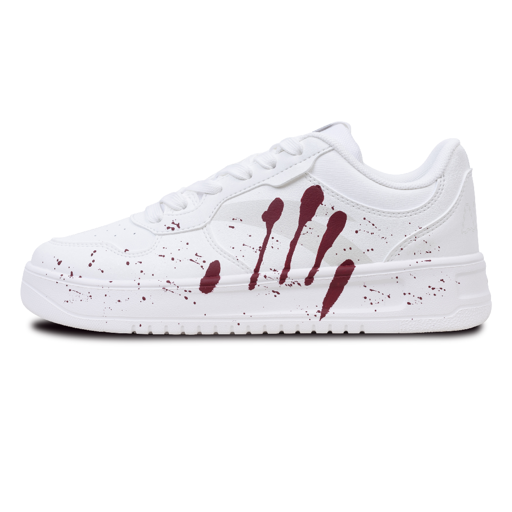 Anta Cushioning, Wear Resistant Low Top Skateboard Shoes Unisex Red White