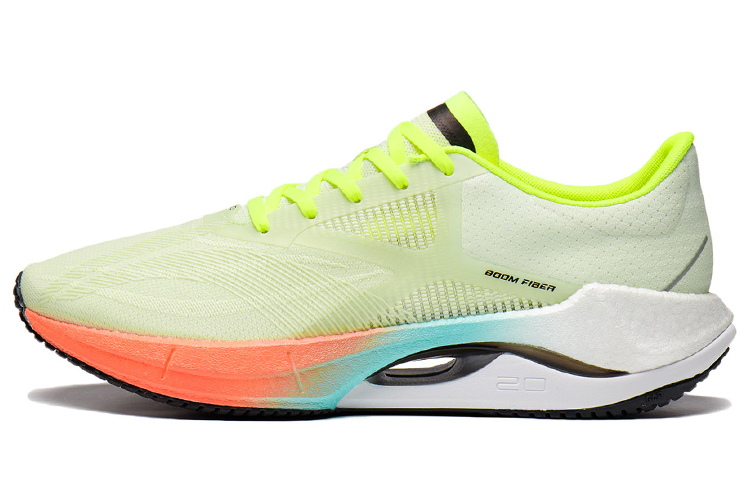 LiNing Super Light 20 Durable Breathable Low-Top Running Shoes Men's Light Fruit Green