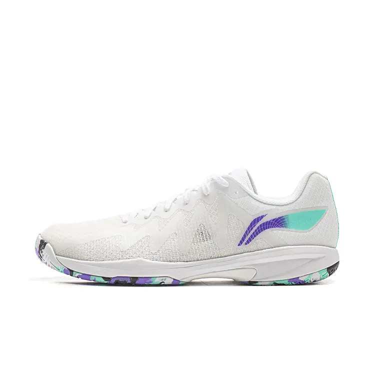 LiNing Abrasion Resistant Breathable Low Top Training Shoes Unisex Fluorescent Starlight Purple