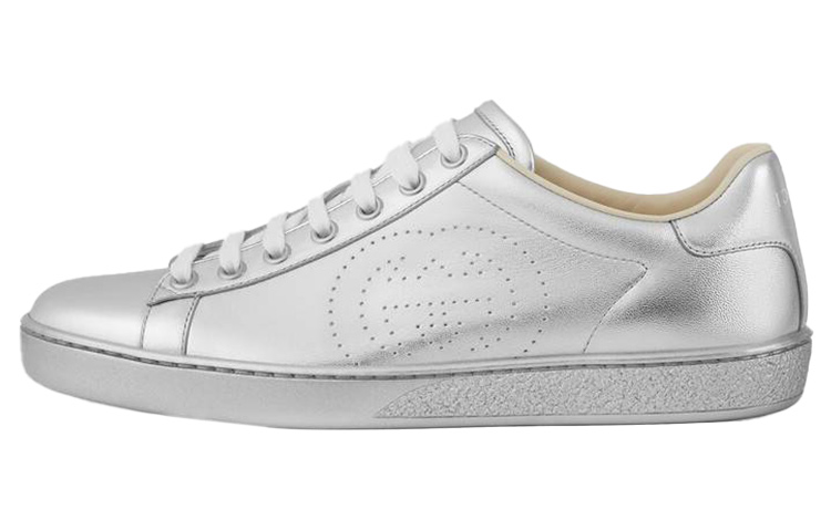 GUCCI Women's Ace 'Metallic Silver' Women's