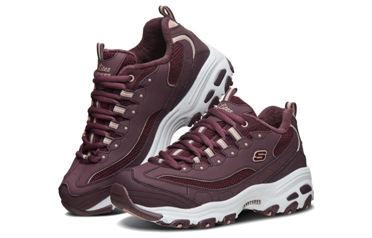 Skechers D'Lites 1.0 Running Shoes Red/White Women's