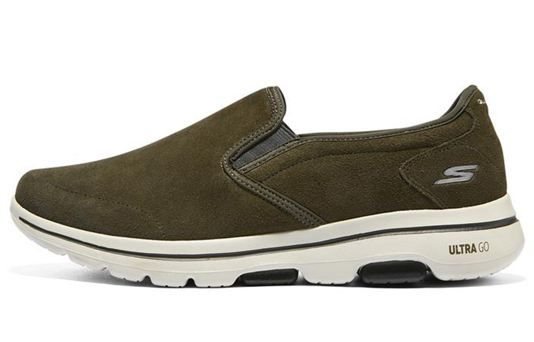Skechers Go Walk 5 Durable Breathable Lightweight Low-Top Casual Shoes Men's Olive Green