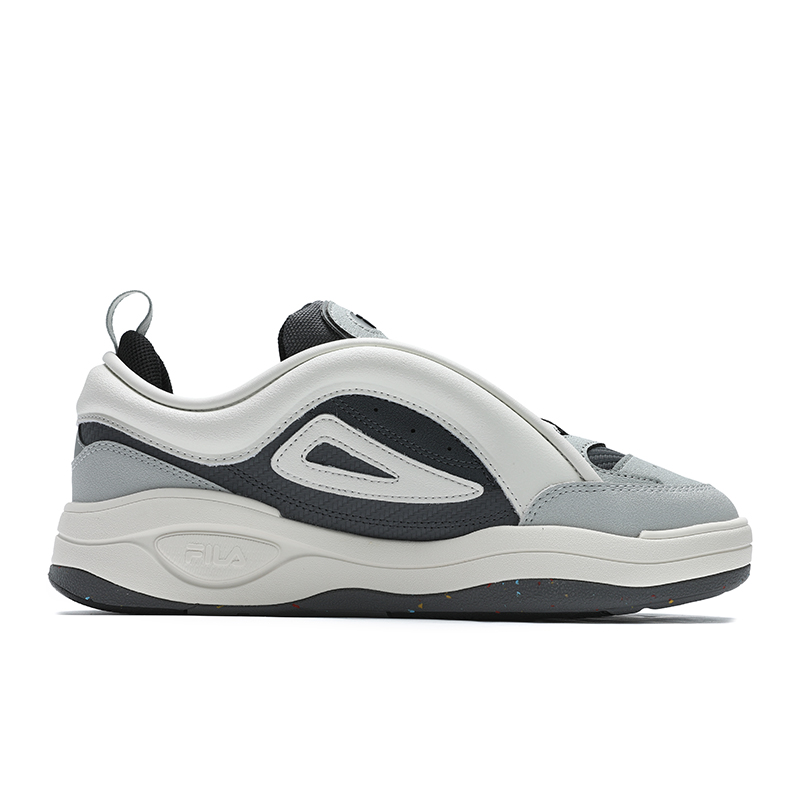 FILA Low Top Skateboard Shoes Men's Gray White