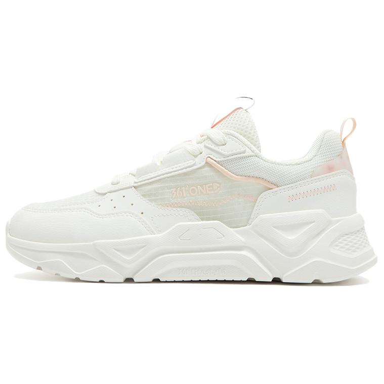 361° Cushioning, Wear Resistant Low Top Casual Shoes Women's White Pink