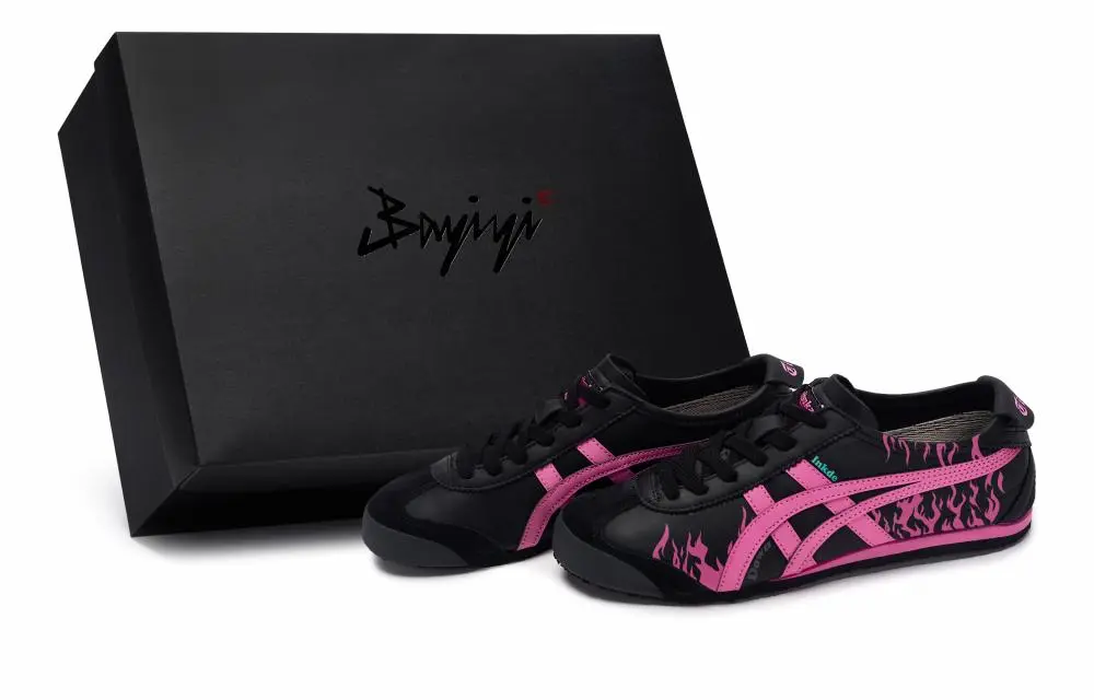 Onitsuka Tiger Mexico 66 Casual Shoes Women's Low top Black/Rose Red
