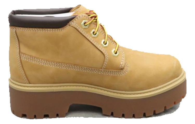 Timberland Stone Street Mid Lace Up Waterproof Chukka Boots 'Wheat Nubuck' Women's