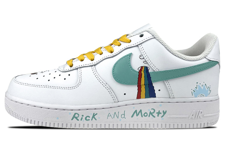 Nike Air Force 1 Air Force 1 Wear-Resistant Low-Top Skateboard Shoes Men's White Green
