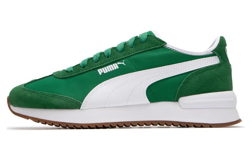 PUMA Easy Rider Vintage Breathable And Lightweight Low Top Casual Shoes Unisex White Green