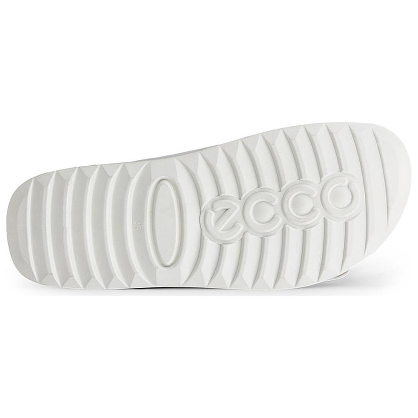 Ecco Abrasion Resistant Closed Toe Slippers Men's Gray White