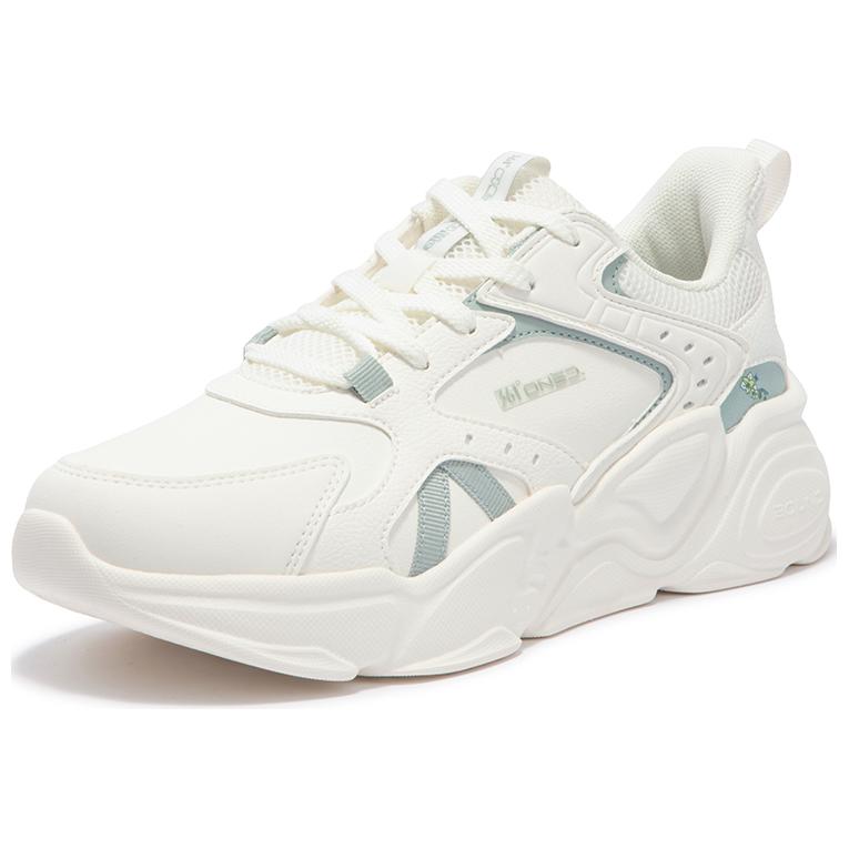 361° Abrasion-Resistant Low-Top Running Shoes Women's White Green