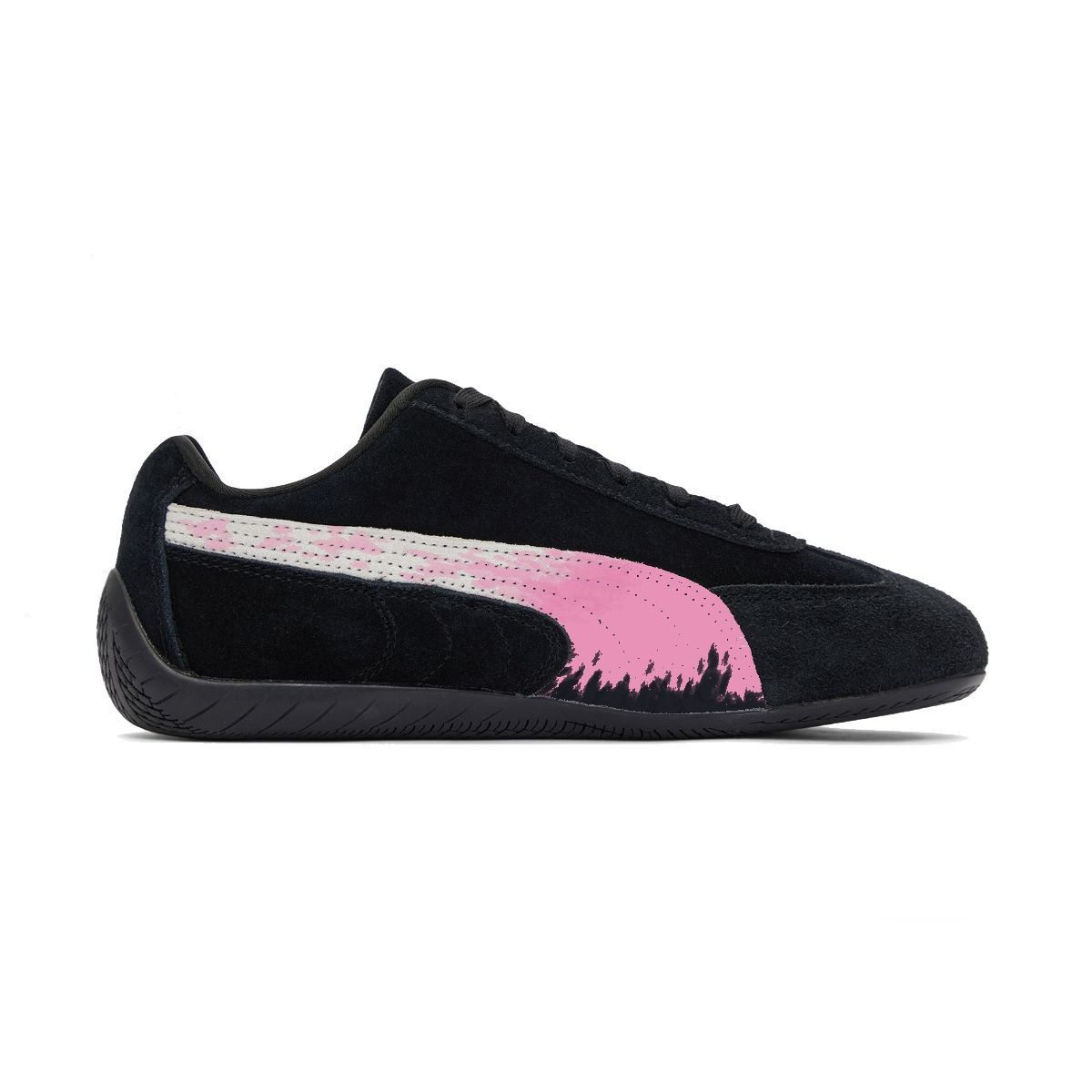 PUMA Speedcat Collection Clouds And Gowns Abrasion Resistant Low top Casual Shoes Unisex Black Pink