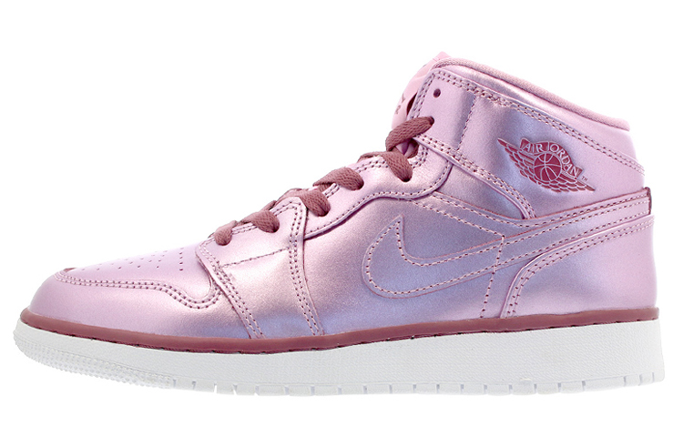 Jordan 1 Mid Pink Rise GS
