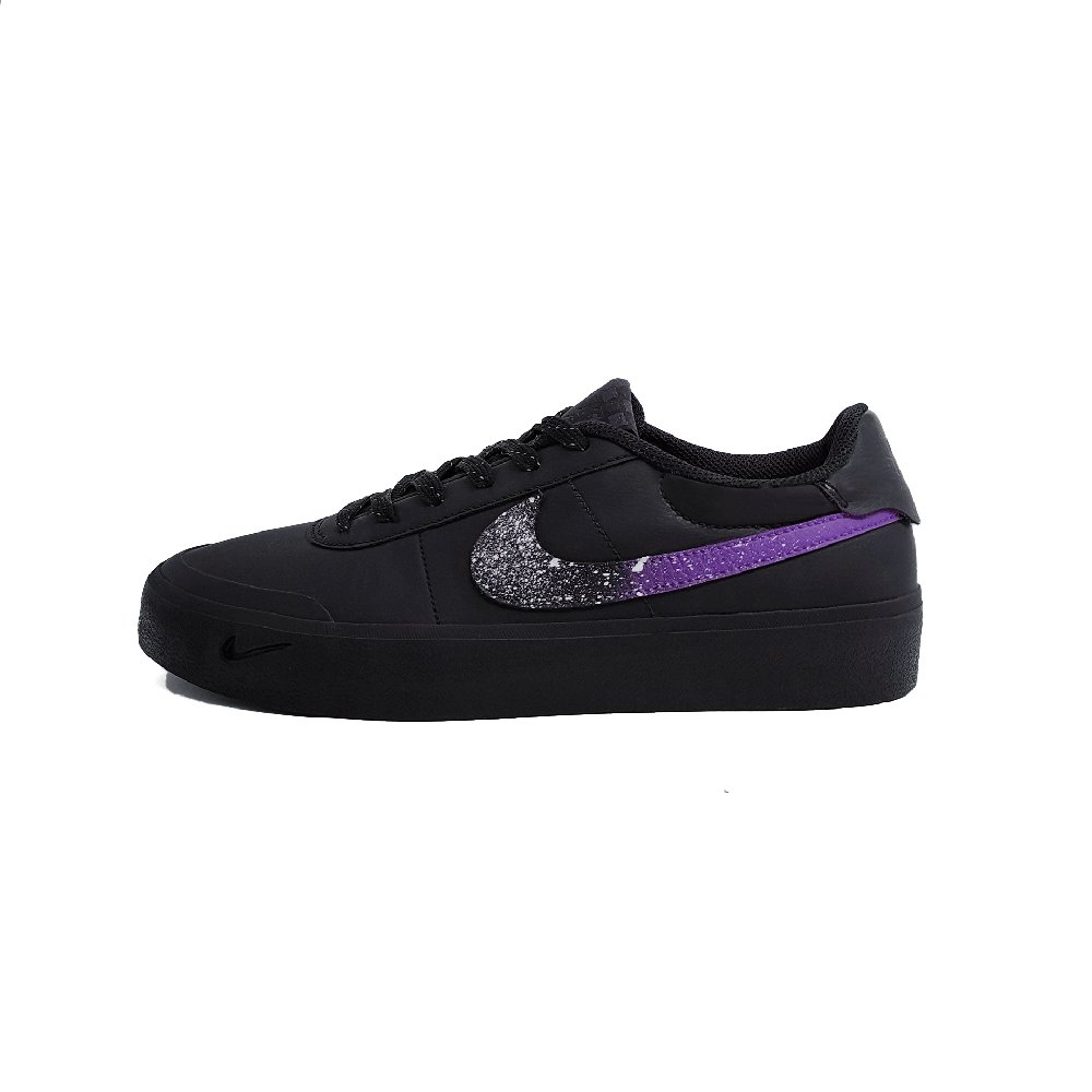 Nike Court Shot Slip Resistant, Abrasion Resistant, Breathable Low top Skateboard Shoes Unisex Black Purple