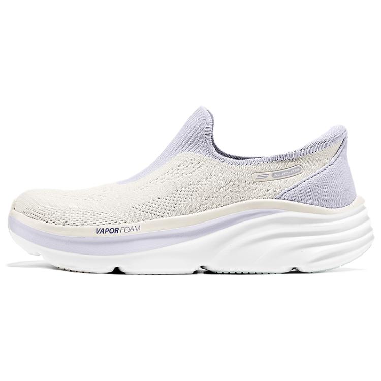 Skechers D'Lux Vapor Abrasion Resistant Breathable Low top Casual Shoes Women's Beige Purple