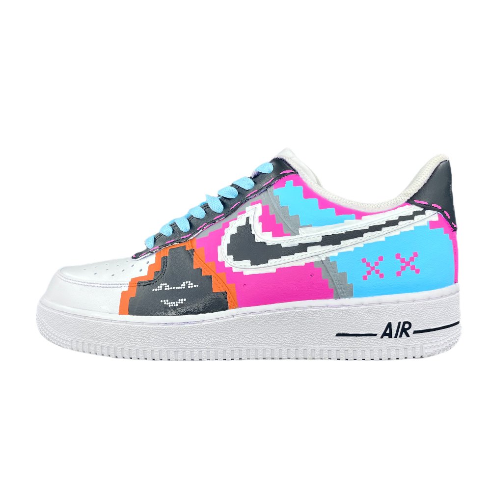 Nike Air Force 1 HEN-Ji Anti-Slip Wear-Resistant Low-Top Skateboard Shoes Men's White