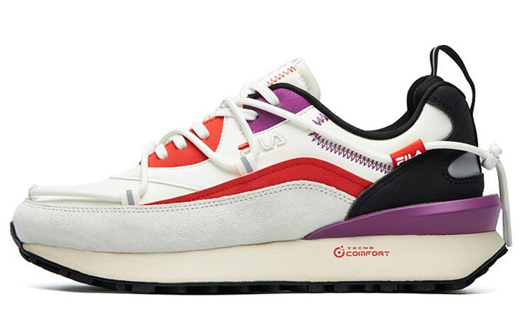 FILA FUSION Jogger DX Low Top Casual Running Shoes Women's White Purple