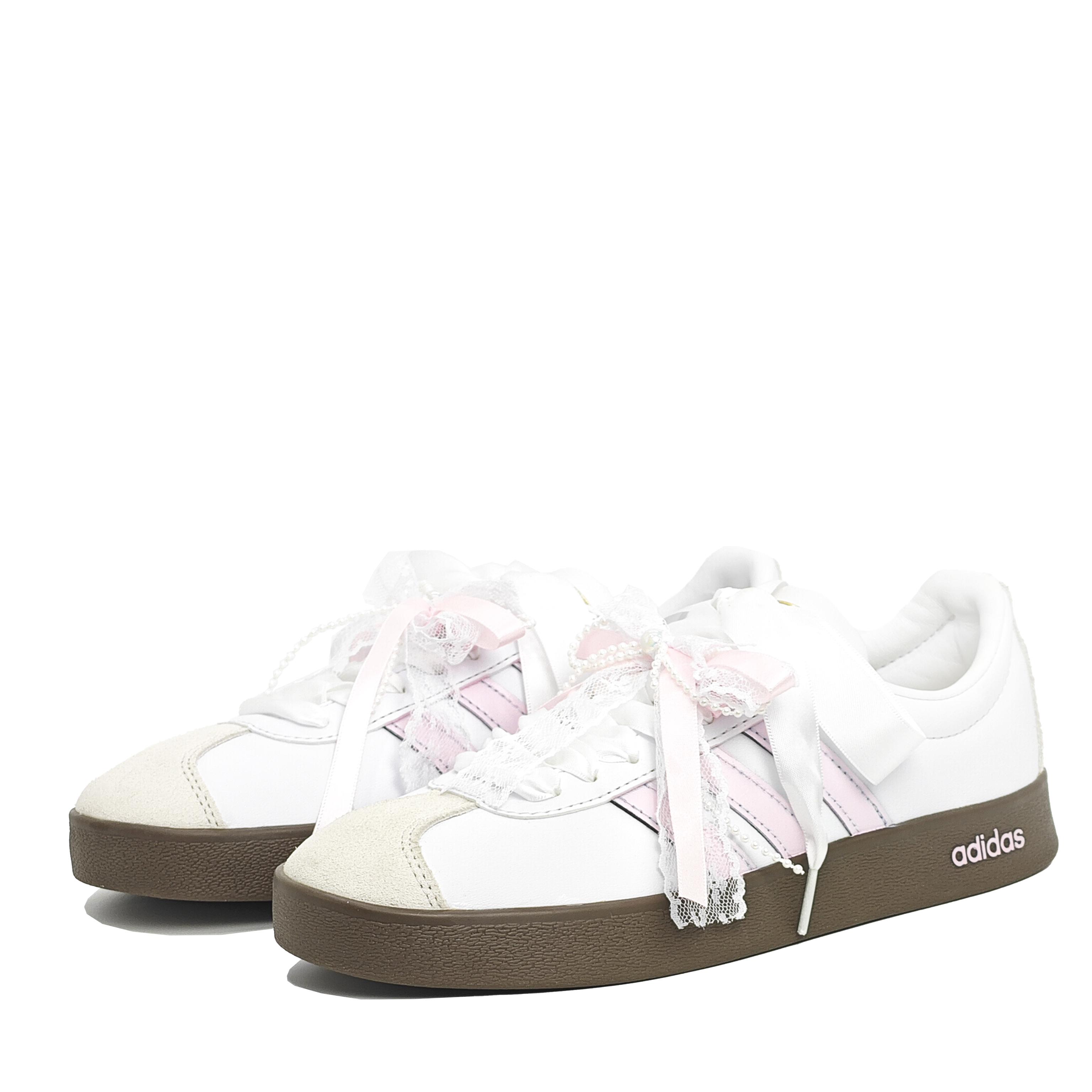 Adidas Neo VL Court 2.0 Fresh Look Girlish Box Low top Skateboard Shoes Unisex Pink White купить в интернет-магазине Yoocart с быстрой доставкой по России.