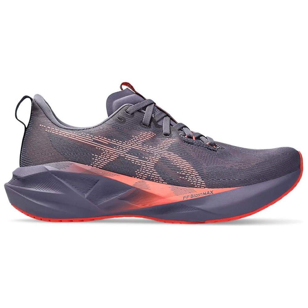 Asics NOVABLAST 5 Anti-Slip Wear-Resistant Low-Top Casual Running Shoes Men's Gray Purple