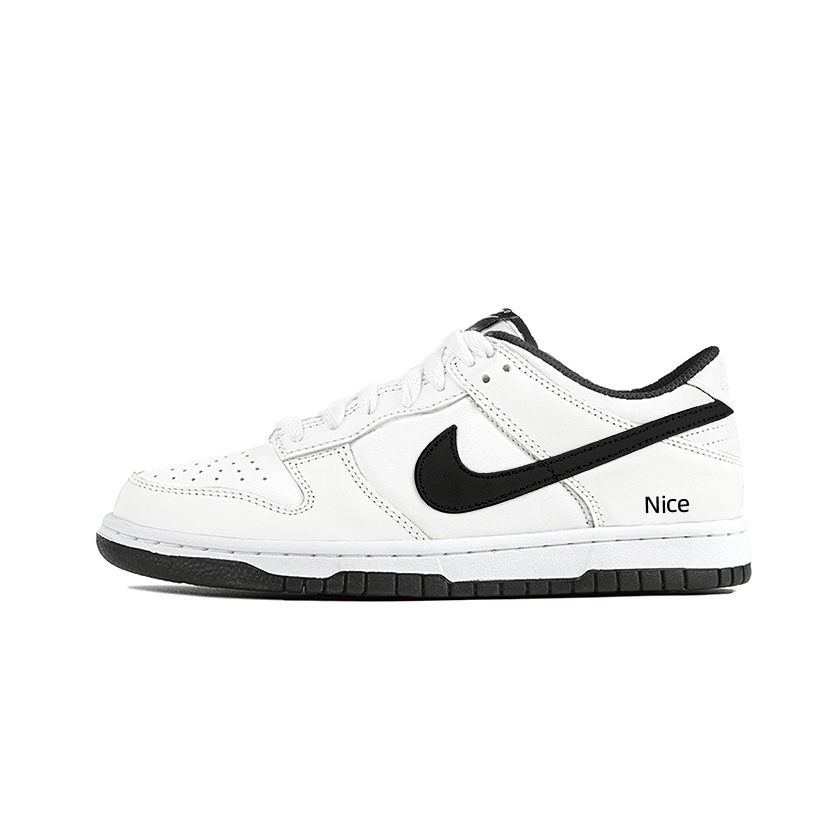 Nike Dunk Wear resistant And Lightweight Low Top Skateboard Shoes Unisex White