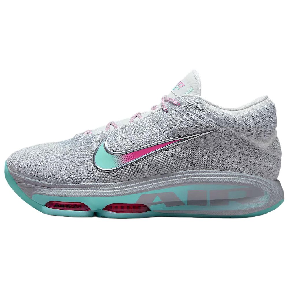 Nike GT Hustle 3 Abrasion Resistant Low Top Basketball Shoes Unisex Gray Blue