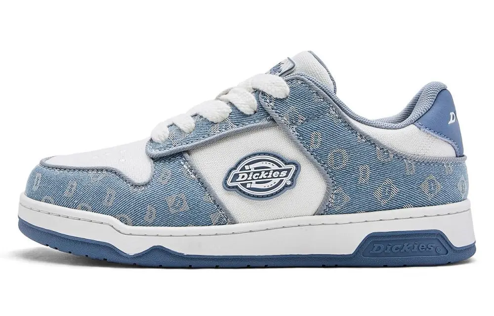 Dickies Low Top Canvas Shoes Men's White Blue
