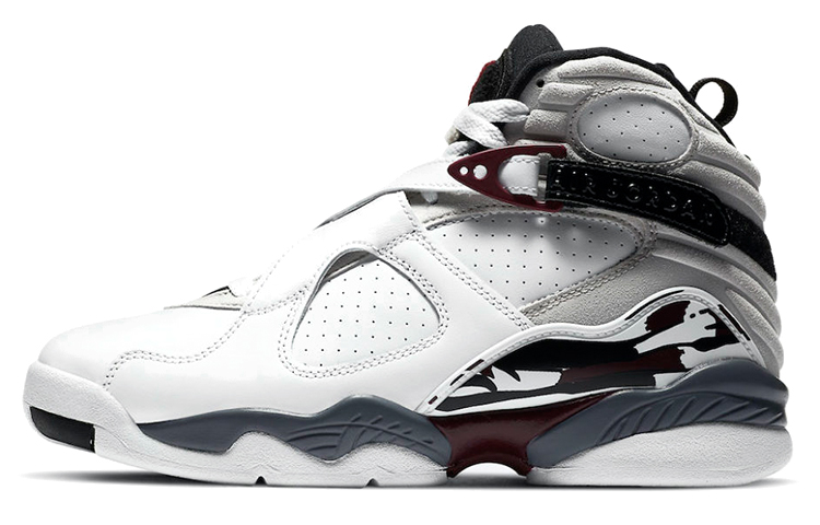 Jordan 8 Retro White Burgundy Women's