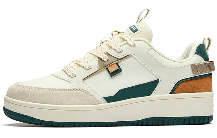 Anta Life Collection Anti-Slip Wear-Resistant Low-Top Skateboard Shoes White Green