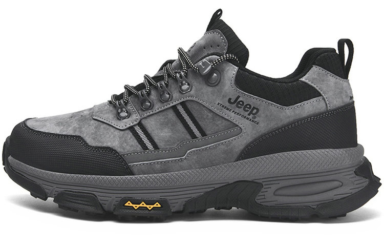 Jeep Low Top Outdoor Shoes Men's Gray