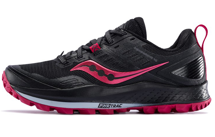 saucony Women's Peregrine 10 Wide 'Black Barberry'