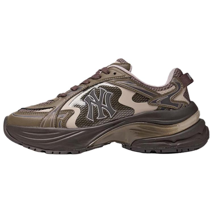 MLB New York Yankees Height Increasing Low top Casual Running Shoes Unisex Brown