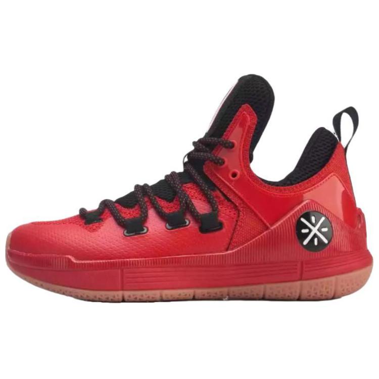 LiNing The Sixth Man 2019 Wade Shock Absorbers With Slip Resistant Features Low Top Basketball Shoes Men's Red Black