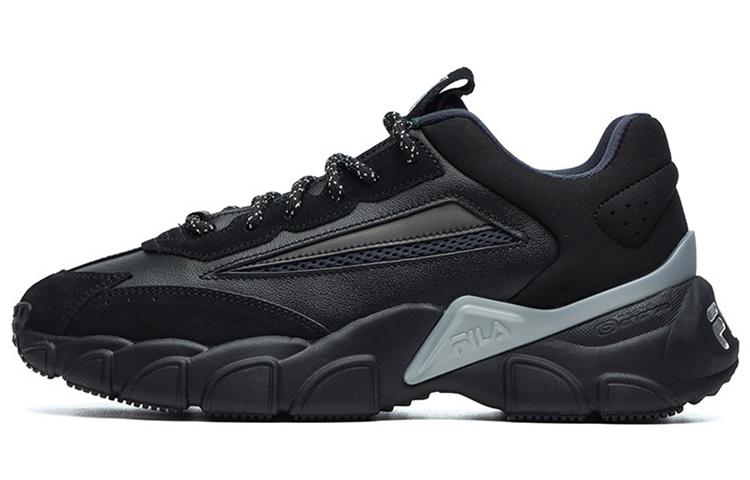 FILA Fashion Sneakers Low Top Running Shoes 'Black Grey'