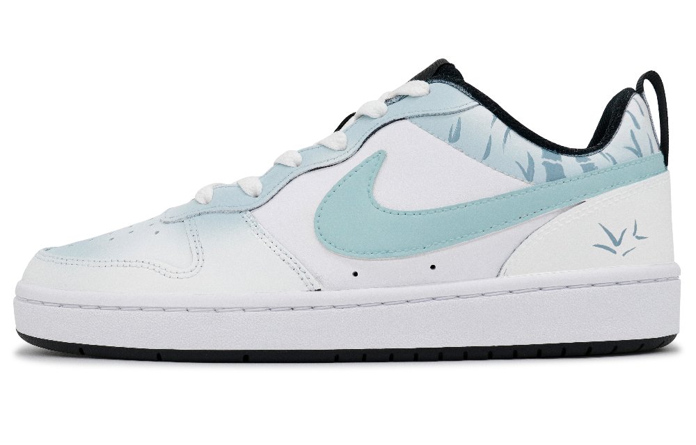 Nike Court Borough Non slip Lightweight Low Top Skateboard Shoes GS Mint Green