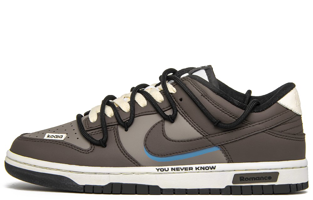 Nike Dunk Absolute Black Rock Low Top Skateboard Shoes Men's Brown