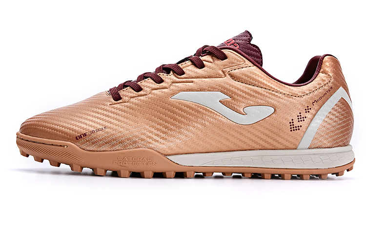 Joma TF Rubber Broken Studs Anti Slip Wear Resistant Soccer Shoes Men's Brown Gold