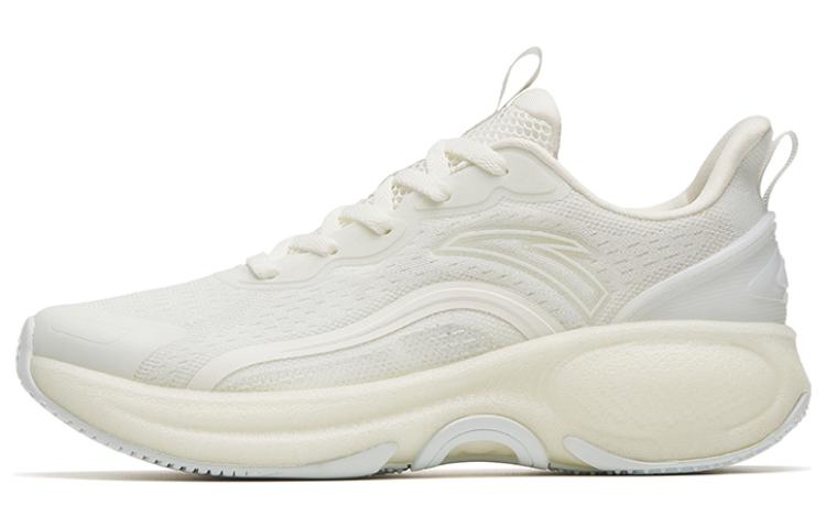 Anta Slip Resistant, Abrasion Resistant, Breathable Low top Running Shoes Women's Ivory White