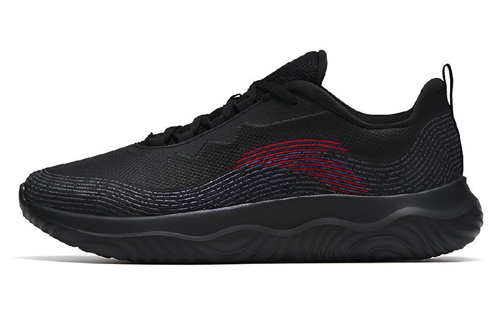 Anta Shenxi Anti-Slip Wear-Resistant Low-Top Training Shoes Black
